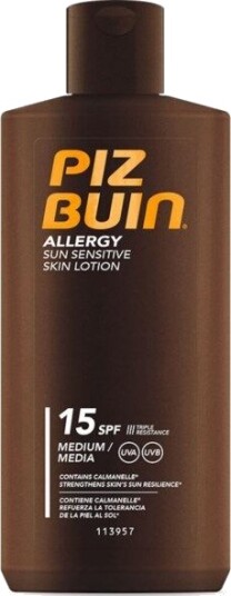 Piz Buin Allergy Solkrem Lotion SPF15 for Sensitiv Hud 200 ml