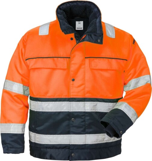 Fristads Vinterjacka 444 Pp, Klass 3 Varsel Orange/marinblå L Fristads Vinterjacka 444 Pp, Klass 3 Varsel Orange/marinblå L