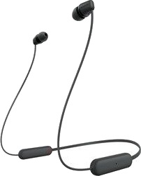 Sony Wi-C100 - Ørepropper Med Mikrofon - I Øret - Nakkebånd - Bluetooth - Trådløs - Svart