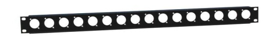 Adam Hall 19" U Shaped Rack Panel 872225 1 U For 16 Xlr Sockets