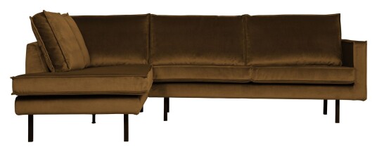 BePureHome Rodeo Sofa m/Venstrevendt sjese - Honninggul Velur