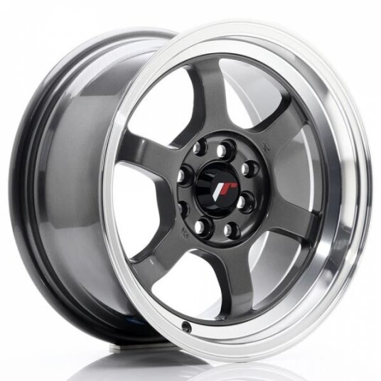 Japan Racing Jr12 Gun Metal Machined Lip 7.5x15 4x100 ET26 B73.1