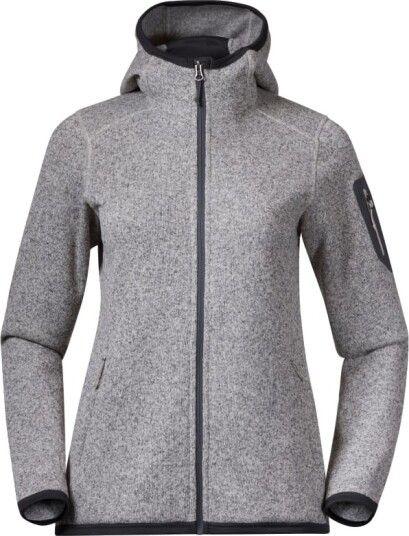 Bergans Women's Kamphaug Knitted Hoodie Beige XS Woman