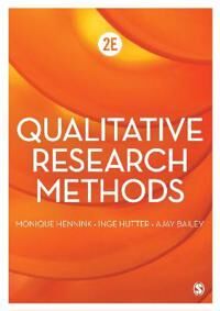Qualitative Research Methods Av Monique Hennink, Inge Hutter, Ajay Bailey