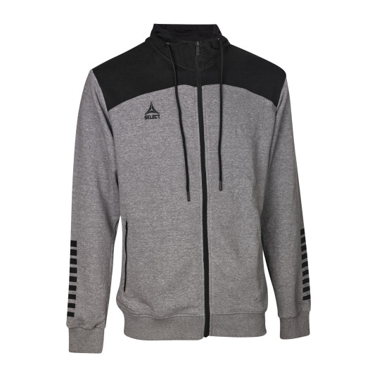 Select Zip hoodie Oxford, hettejakke herre Medium GREY/BLACK