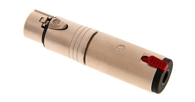Neutrik NA3 FJ 3-Pin XLR til 6.35mm Jack Adapter Sølv