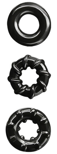 NSNovelties: Renegade, Dyno Penis Rings, svart NSNovelties: Renegade, Dyno Penis Rings, svart