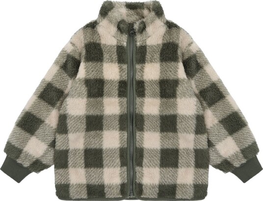 Minymo Fleecejakke Bille Minymo 9 år (134) Fleecejakke Armygrønn Beige Grønn