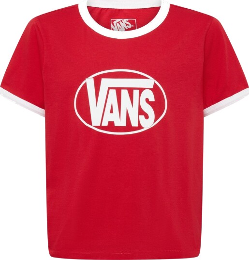 VANS Center Chest Ringer Ss Tee Red XS