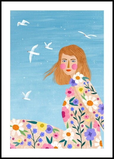 Floral Breeze Plakat Plakat / 40x50cm