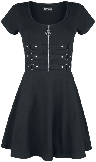 Heartless   Goth Kort kjole   Into The Darkness   S til XXL   Damer   svart