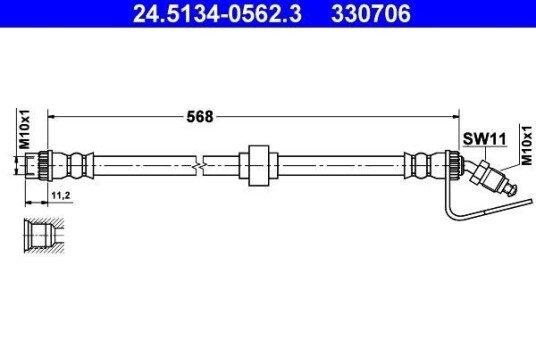 Bremseslange ATE 24.5134-0562.3