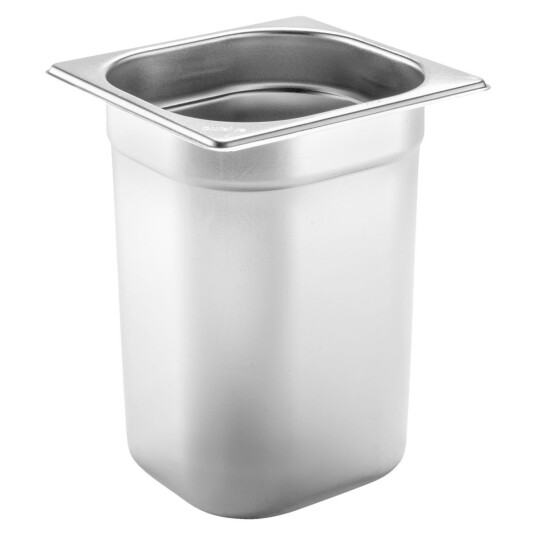 PULSIVA Kantine Basic GN 1/6; Størrelse GN 1/6, 3.4l, 17.6x16.2x20 cm (LxBxD); Sølvfarge