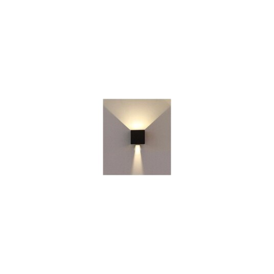 V Tac 5W LED vegglampe IP65 utendørs firkantet justerbar spredning sort inkl. lyskilde Dimbar : Ved tilkjøp Kulør : Nøytral V Tac 5W LED vegglampe IP65 utendørs firkantet justerbar spredning sort inkl. lyskilde Dimbar : Ved tilkjøp Kulør : Nøytral