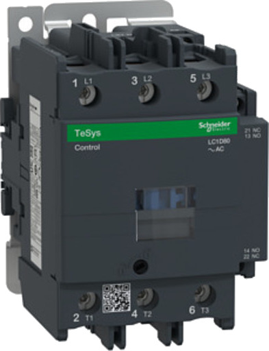 Schneider Electric LC1D80F7 Kontaktor 80A 37KW 110V AC Elfordeling & strømforsyning