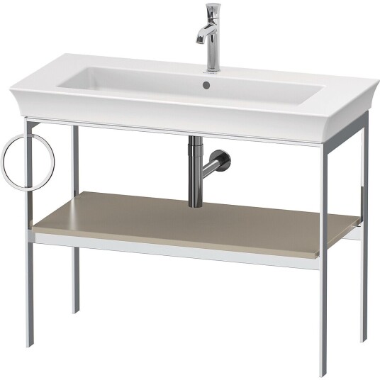 Duravit White Tulip Metallkonsoll 98,4x45x76 cm Taupe Matt/Krom
