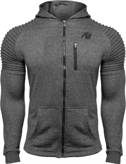 Gorilla Wear Delta Hoodie Grey - Treningsjakke Gorilla Wear Delta Hoodie Grey - Treningsjakke