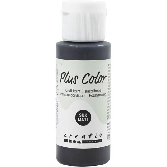 Creativ Company Plus Color Akrylmaling 60ml Svart Creativ Company Plus Color Akrylmaling 60ml Svart