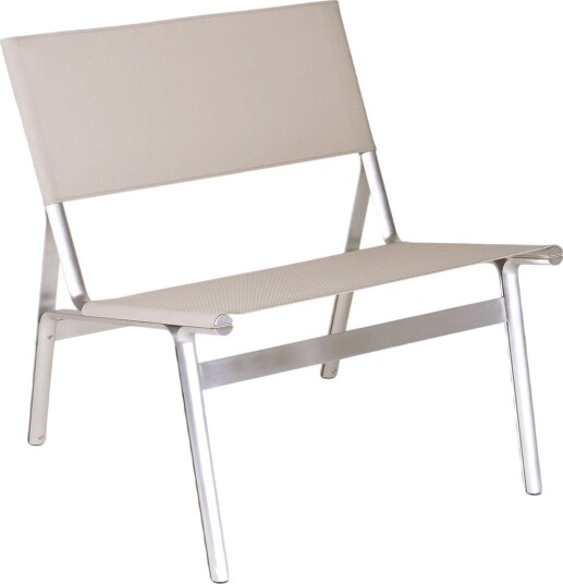 Union Easy Loungestol Aluminum/Sandstone Mesh Union Easy Loungestol Aluminum/Sandstone Mesh