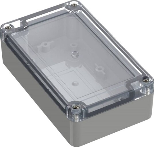 Tru Components TC 10860704 125 × 75 × 37,2 mm ABS PC Lys Grå