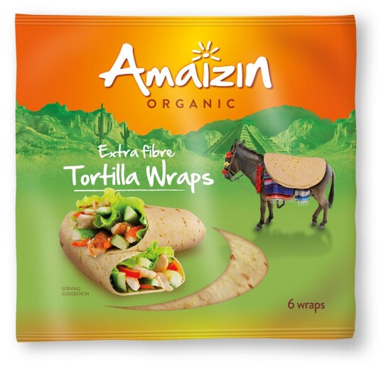 Amaizin fullkorn tortillawraps 6 stk 240 g Amaizin fullkorn tortillawraps 6 stk 240 g