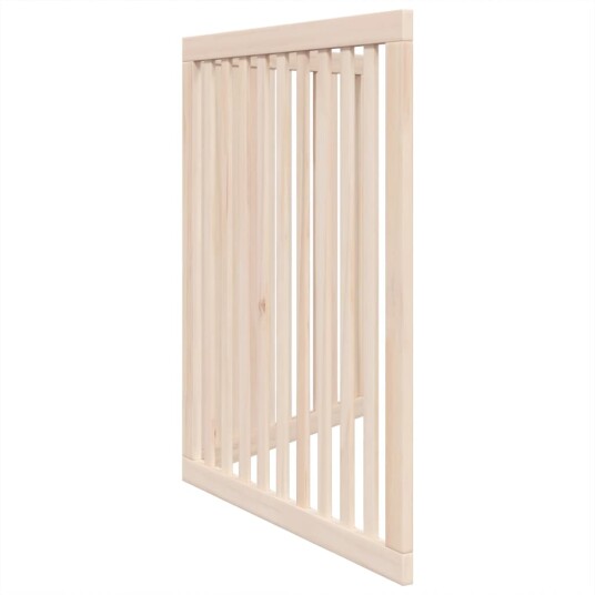 Vidaxl Hundeport Sammenleggbar 2 Paneler 160 cm Poppeltre