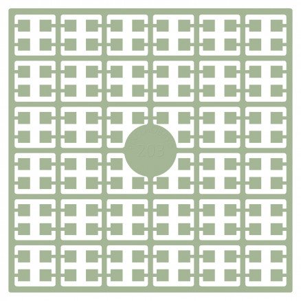 Pixelhobby Midi Perler 203 Ekstra lys bregne 2x2mm  140 pixels