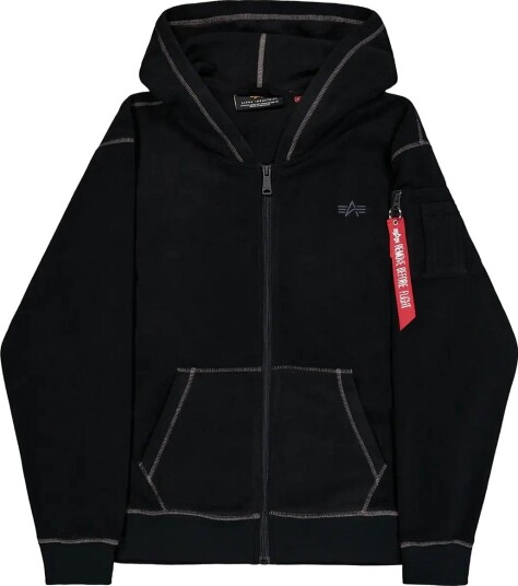 Alpha Industries Polar Fleece Zip Hoodie BLACK XXL