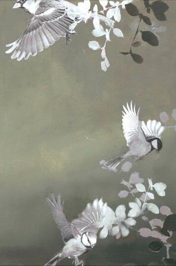 Malerifabrikken   Poster Bird 4   Grønn
