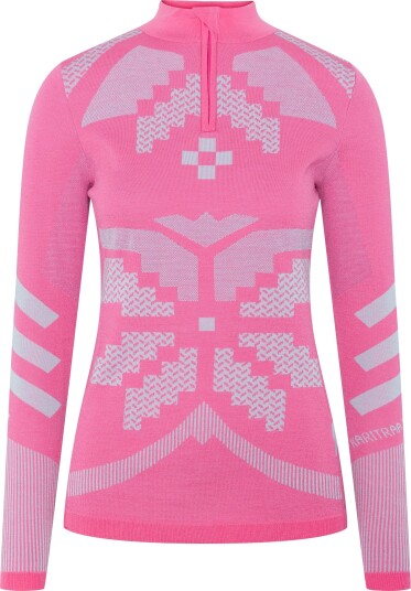 Kari Traa Women"s Faith Half Zip Bright Pink L Kari Traa Women"s Faith Half Zip Bright Pink L