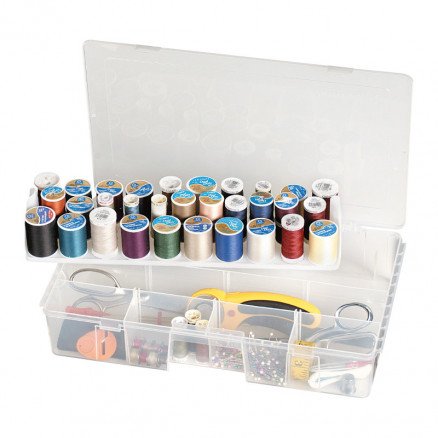 ArtBin Plastboks for sytråd og tilbehør Transparent 40x24x8cm