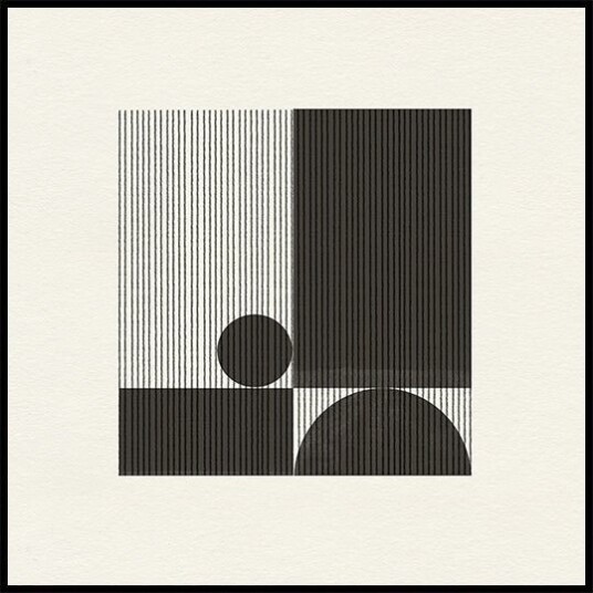 Geometric Harmony Poster Plakat / 70x70cm