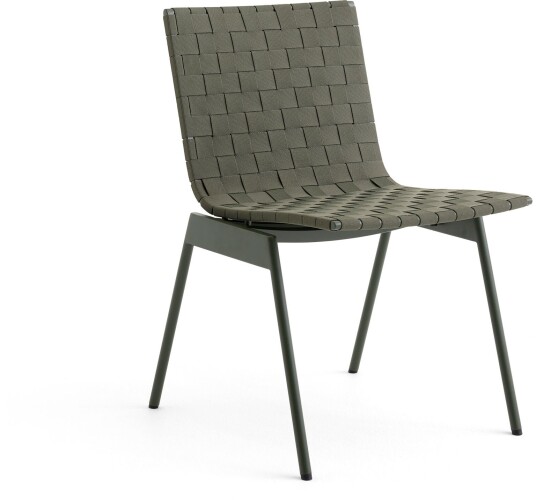 &tradition; - Ville Outdoor Sidechair Av33, Bronze Green - Utendørs Spisebordstoler - Anderssen & Voll - Grønn - Metall/plast