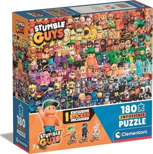 Clementoni Puzzle Impossible Square Box Stumble Guys 180 pieces 2D Puslespill