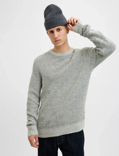 Jack & Jones Jaccopenhagen Wool Blend Beanie Noos - Grey - ONE SIZE Jack & Jones Jaccopenhagen Wool Blend Beanie Noos - Grey - ONE SIZE