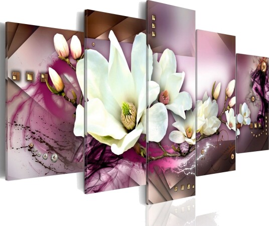 Bilde Magnetic Abstraction With An Orchid 100x50 Artgeist sp. z o. o.