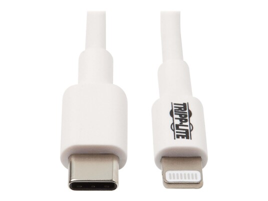 TRIPP LITE Lightning to USB C Sync / Charging Cable Apple iPhone iPad USB Type C USB-C USB Type-C 3ft - USB-kabel - 24 pin USB-C til Lightning - 90 cm