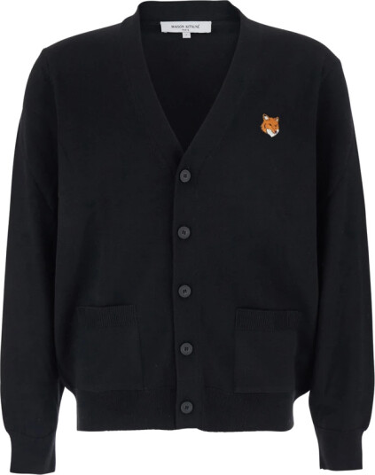 Maison Kitsuné Herre Strikkevarer Svart L, Maison Kitsuné Herre Strikkevarer Svart L,