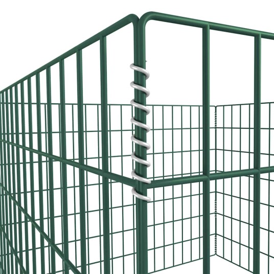 vidaXL Kompostkasse med kvadratisk netting 100 x 100 x 70 cm