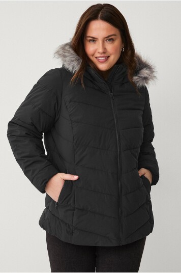 Zizzi Jakke caJulia L/S Jacket Svart