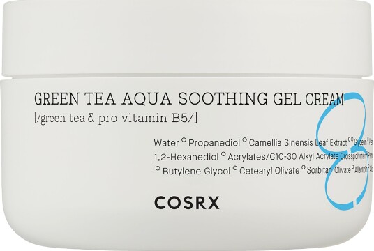 COSRX Hydrium Green Tea Gelkrem 50 ml - Fuktighetsgivende og Kjølende