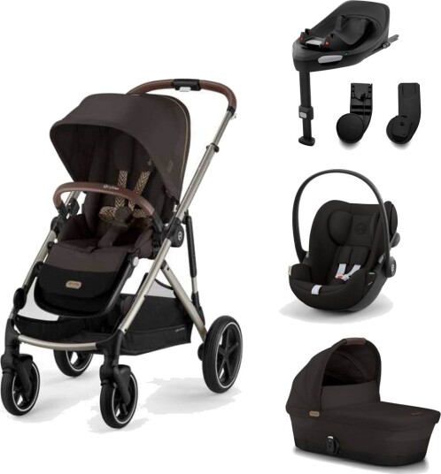 Cybex Gazelle S Chocolate Brown Ink. Cloud G Moon Black + Base