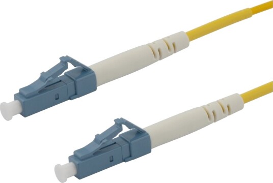 Deltaco KoblingskabeLc/Upc Hann Til Lc/Upc Hann 1.5 M 1.5 M Fiberoptisk Simpleks Os2 Halogenfri Gul