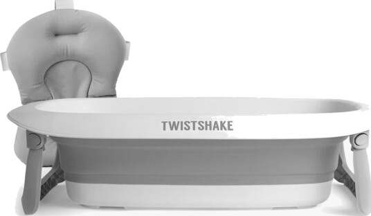 Twistshake Badebalje med Pute Pastel Grey One Size Twistshake Badebalje med Pute Pastel Grey One Size