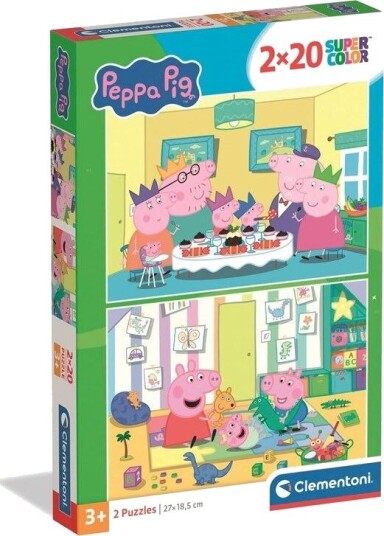 Clementoni Puzzle Peppa Pig 2x20 pieces 2D Puslespill