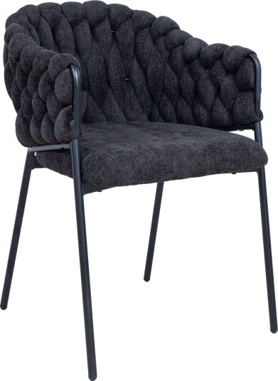 Stol HOME4YOU Kronos Svart - Svart
