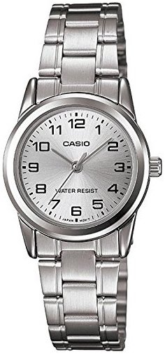 Casio Dameklokke LTP V001D 7BUDF Classic Sølvfarget/Stål Ø30 mm