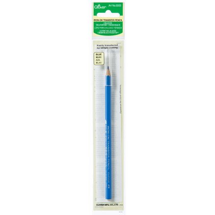 Clover Iron On Pencil Blue