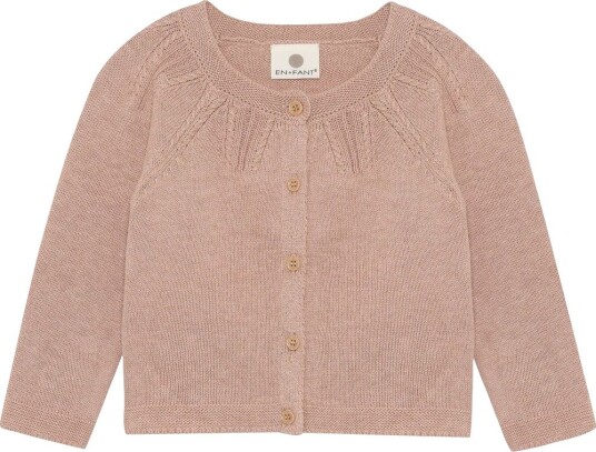 En Fant Cardigan Knit   Pink   74