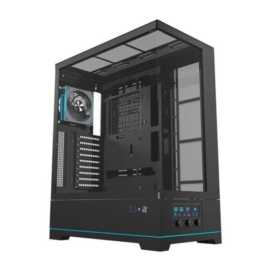 Darkflash DY451L PRO computer case with fan black Kabinett Miditower Svart DY451L PRO Black